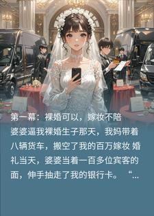 婆婆逼我裸婚生子，我妈带八辆货车搬空了我的百万嫁妆
